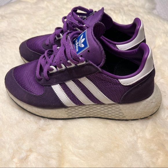 ADIDAS PURPLE AND WHITE SNEAKER - Picture 3 of 5